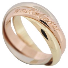 Cartier, bague Trinity 3 anneaux en or tricolore 53 US 6,25