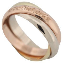 Cartier, bague Trinity 3 anneaux en or tricolore 53 US 6,25