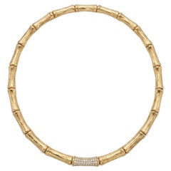 Cartier 3 carati in oro giallo 18 carati Collana in oro giallo 18 carati con diamante