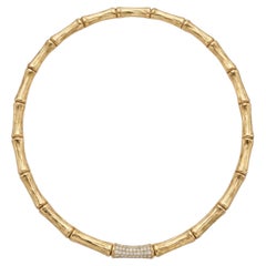 Cartier 3 carati in oro giallo 18 carati Collana in oro giallo 18 carati con diamante