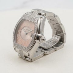 Cartier 3 Carat Diamond Roadster Ladies Stainless Steel Watch