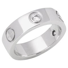 Cartier 3 Diamond 18ct White Gold Love Band
