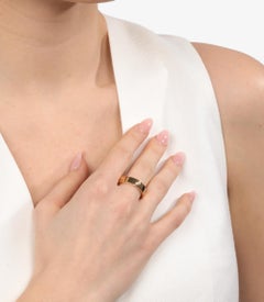 Cartier 3 Diamond 18ct Yellow Gold Love Band Ring