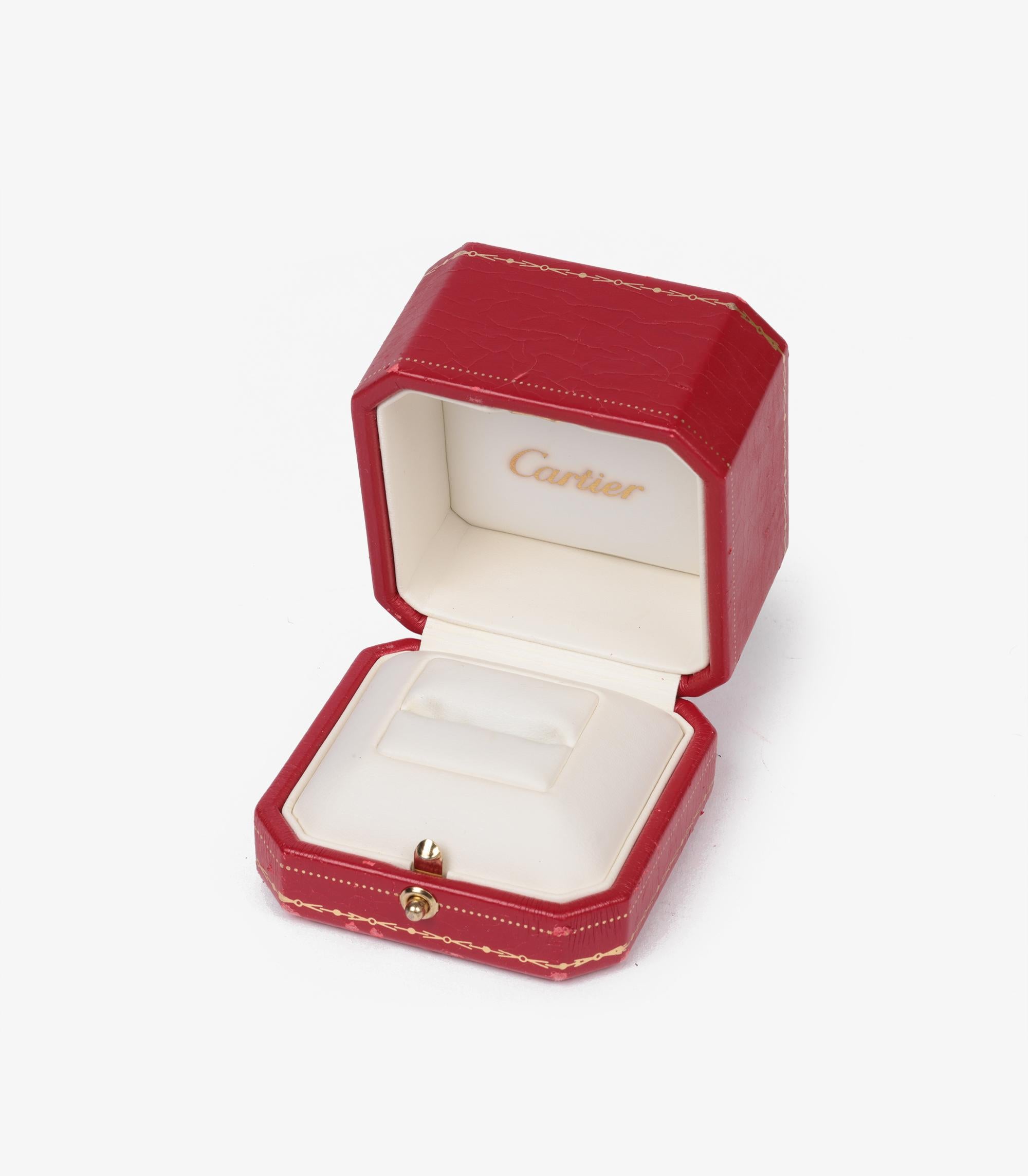 Cartier: 18 Karat Gelbgold Love-Ring mit 3 Diamanten für Damen oder Herren im Angebot