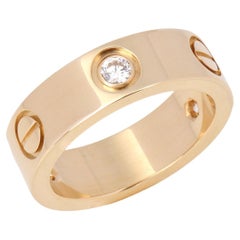 CRB4032400 - LOVE ring, 3 diamonds - Yellow gold, diamonds - Cartier