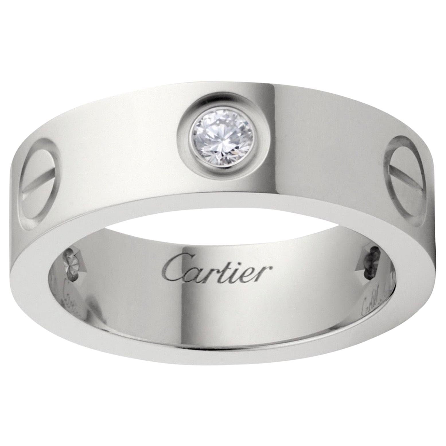 cartier mens engagement ring