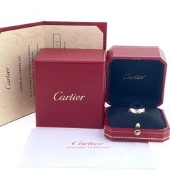 Cartier 3 Diamonds LOVE Ring 18kt White Gold