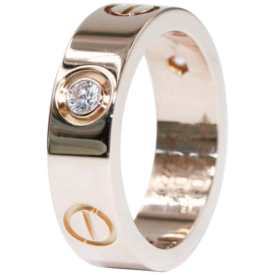 Cartier love ring pink gold price Clearance