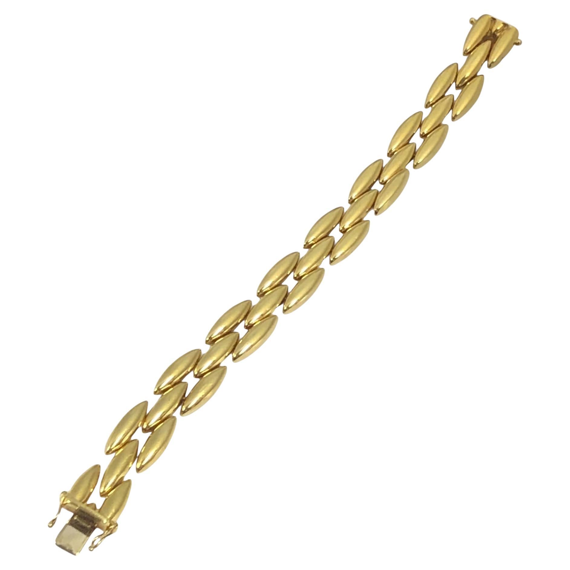 Cartier Bracciale a 3 file in oro giallo Gentiane in vendita