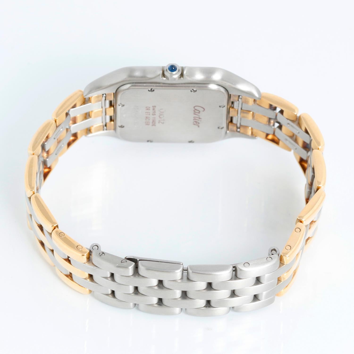 Women's or Men's Cartier 3-Row Panther 2-Tone Steel & Gold Jumbo  Watch W25027B8