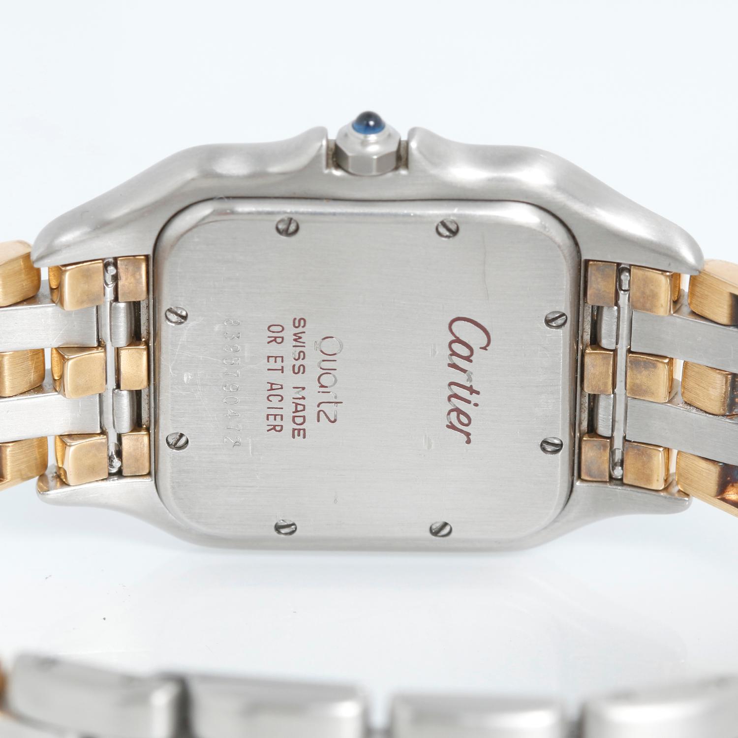 Cartier 3-Row Panther 2-Tone Steel & Gold Jumbo  Watch W25027B8 1