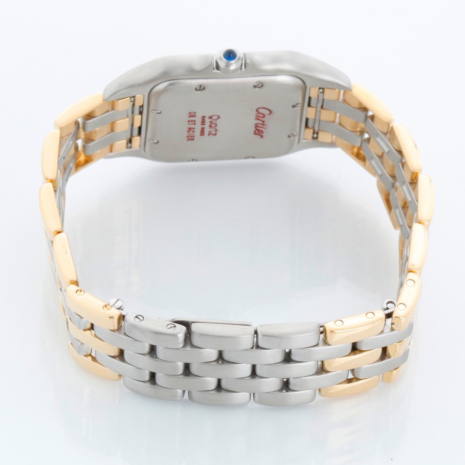 De los hombres Cartier 3-Row Panther 2-Tone Steel & Gold Watch W25027B8 en venta