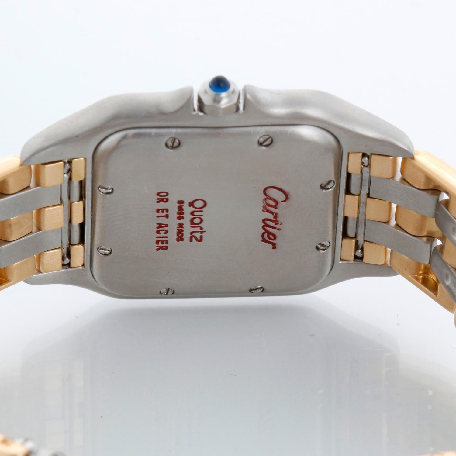 Cartier 3-Row Panther 2-Tone Steel & Gold Watch W25027B8 en venta 1