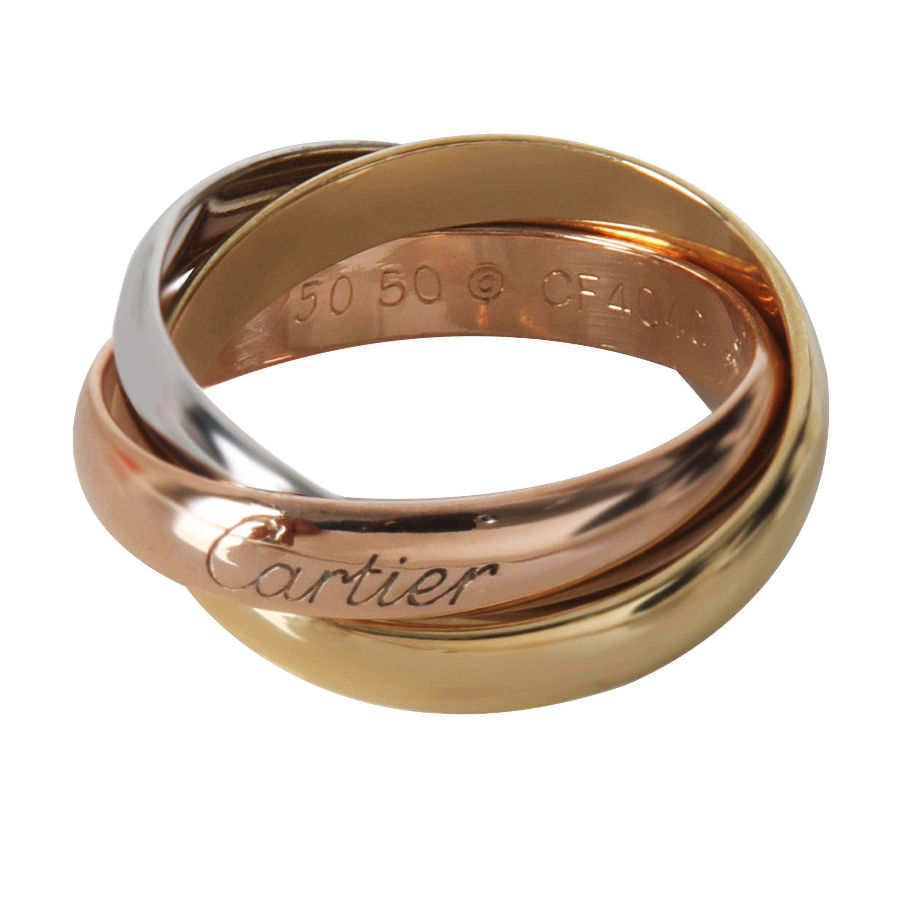 Cartier 3-Tone Gold Classic Trinity Ring

PRIMARY DETAILS
SKU: 145739
Listing Title: Cartier 3-Tone Gold Classic Trinity Ring
Condition Description: Louis Cartier, the founder's grandson, introduced the Trinity ring in 1924. The ring is