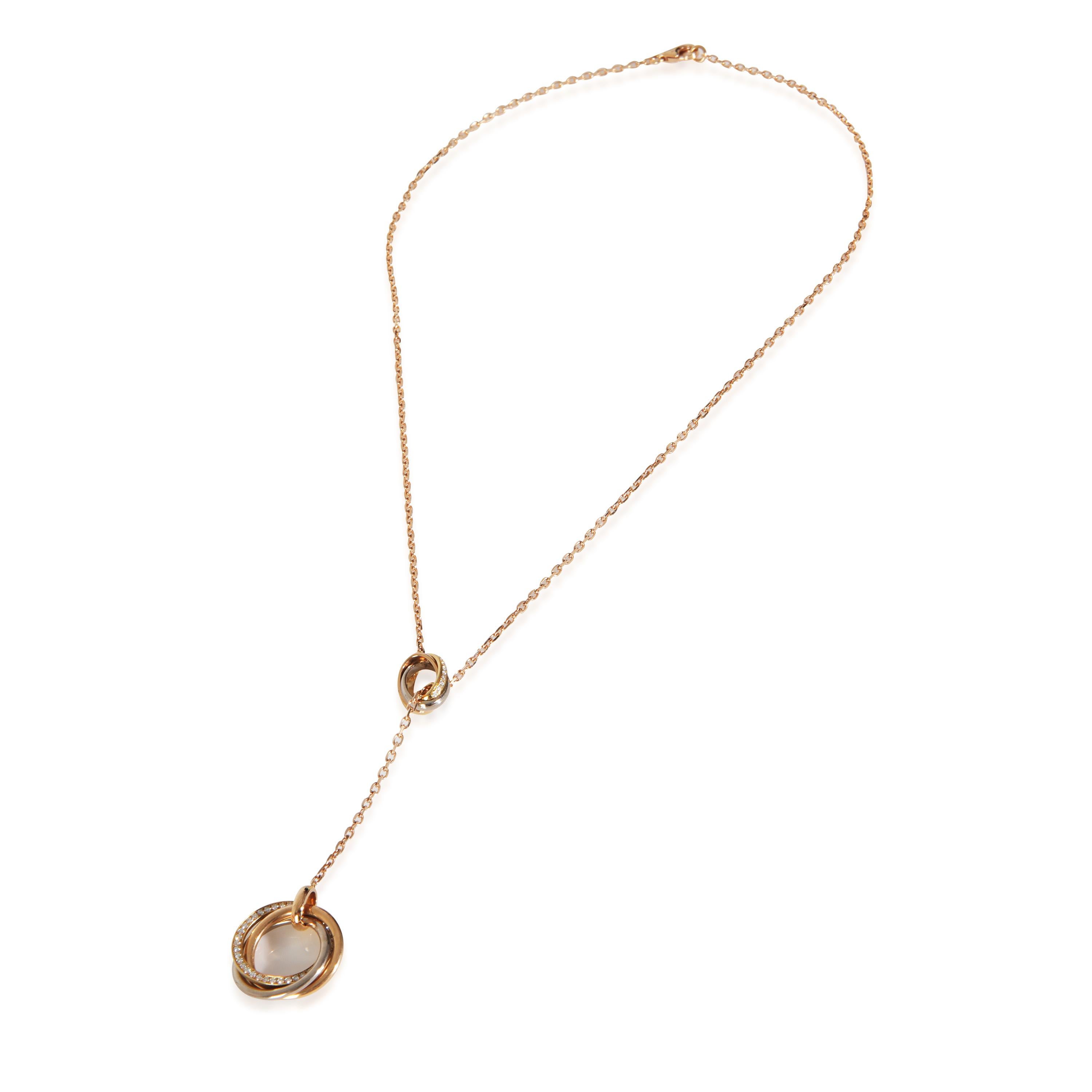 Cartier 3-Tone Gold Diamond Trinity Lariat Necklace

PRIMARY DETAILS
SKU: 145862
Listing Title: Cartier 3-Tone Gold Diamond Trinity Lariat Necklace
Condition Description: Louis Cartier, the founder's grandson, introduced the Trinity ring in 1924.