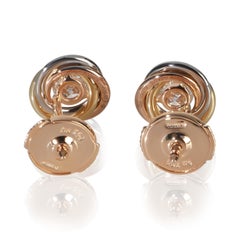 Cartier 3-Tone Gold Diamond Trinity Stud Earrings
