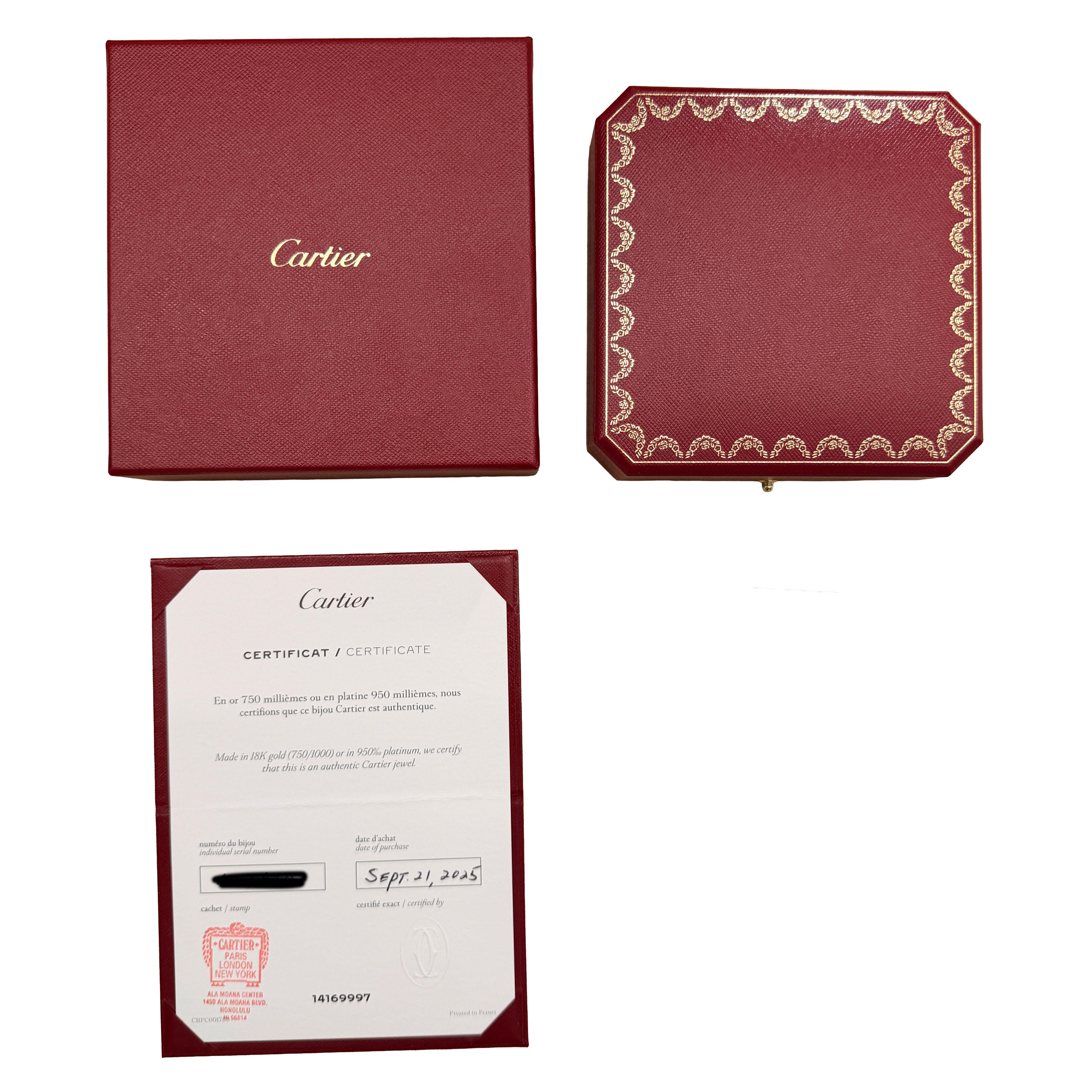 De las mujeres Cartier 3 tonos Oro  Collar Mini Model Trinity en venta