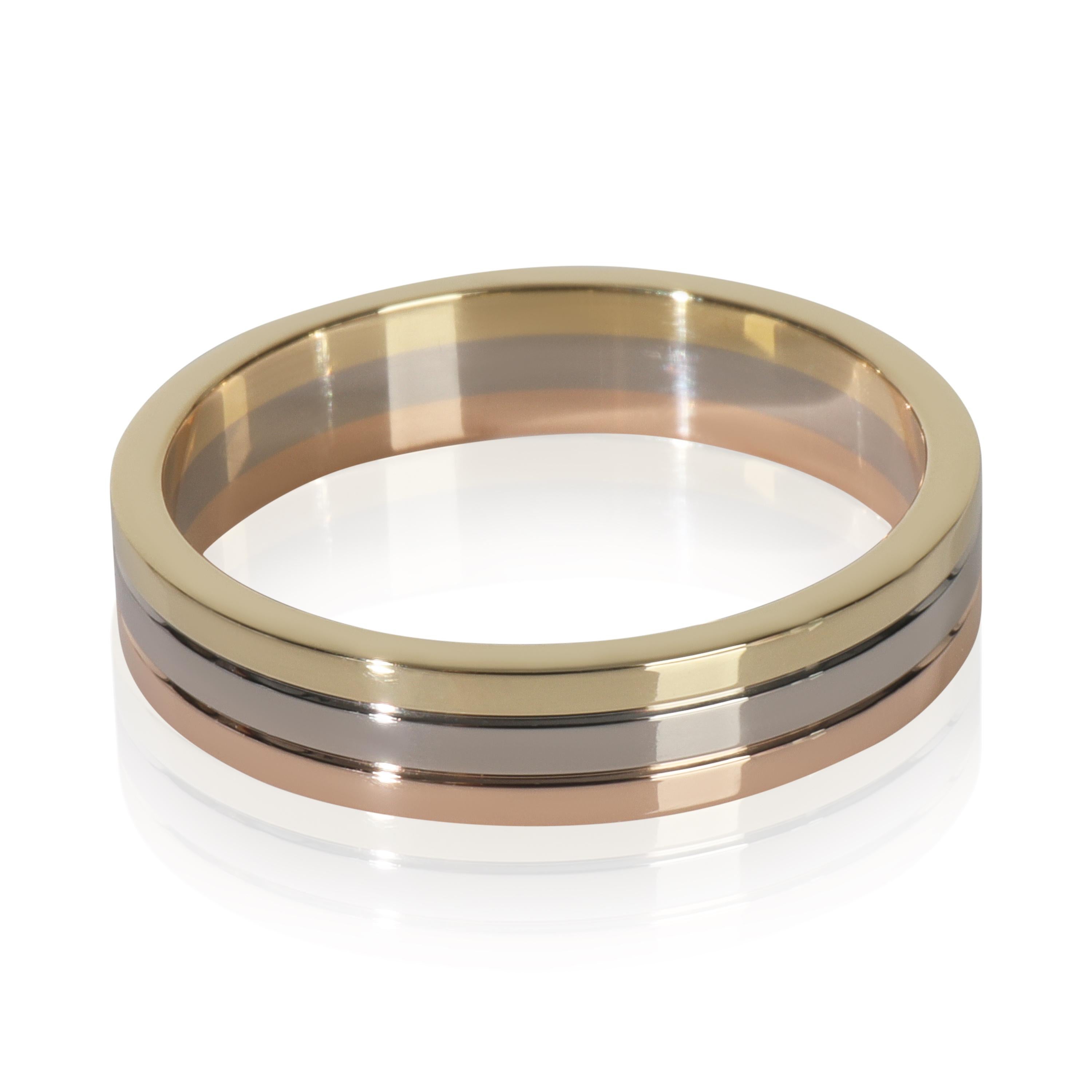 Cartier Oro 3 Toni  Fascia Vendome Louis Cartier 4,8 mm In condizioni ottime in vendita a New York, NY