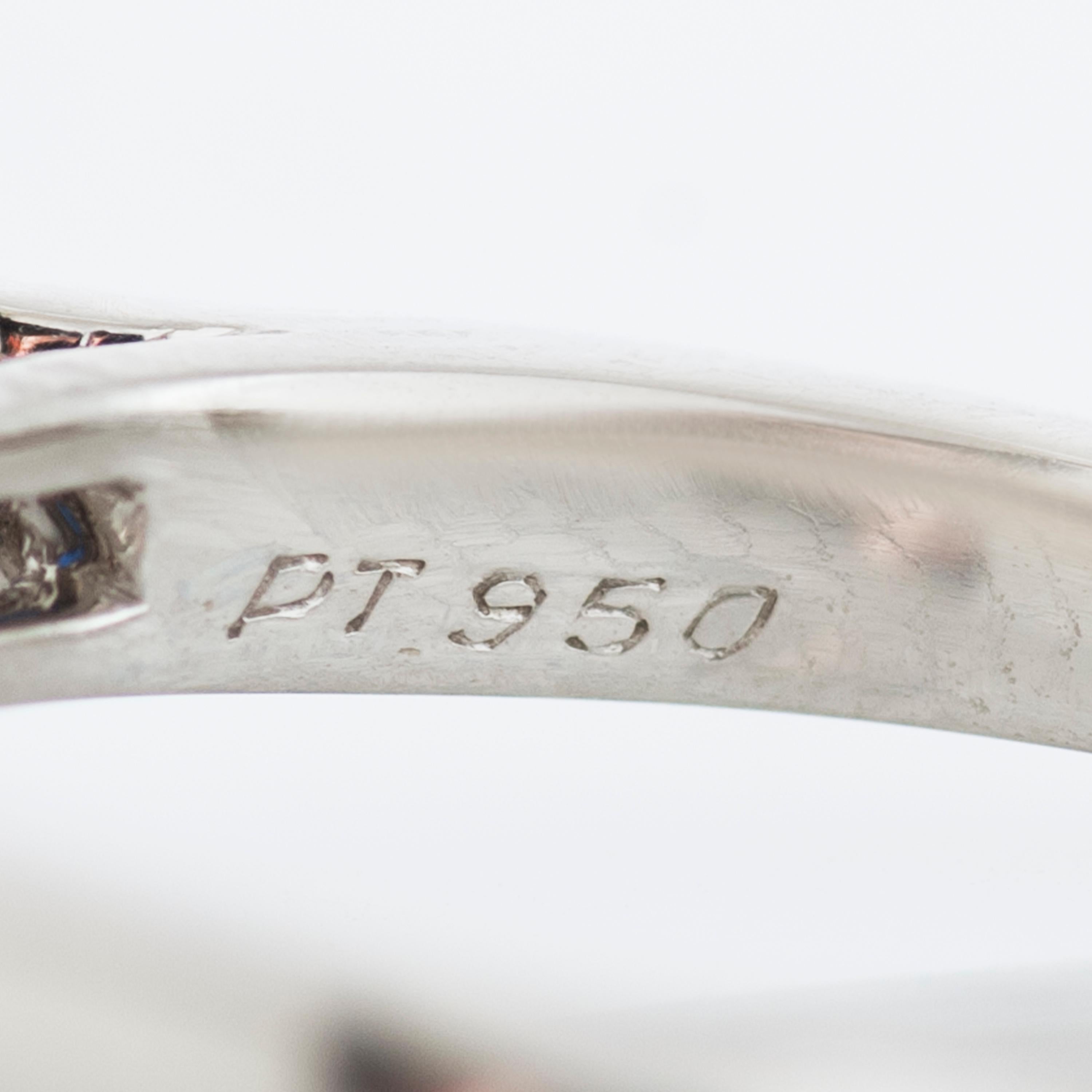 Cartier Ring aus Platin mit 3,00 Karat unerhitztem Madagaskar-Saphir und Diamanten im Angebot 1