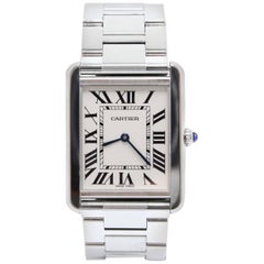 Cartier 3169 Tank Solo Large Stainless Steel Watch