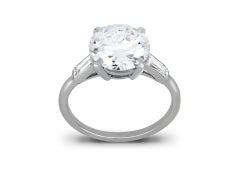 Cartier 3.27 carat Solitaire Diamond Platinum Engagement Ring
