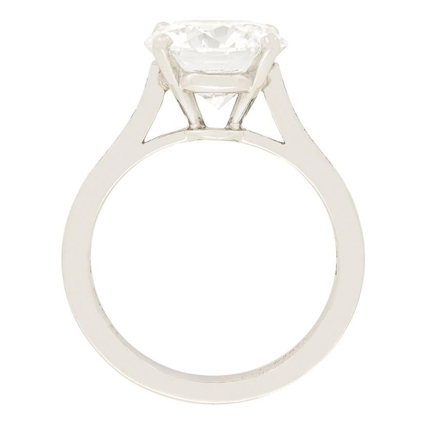 Women's Cartier 3.47ct Solitaire ‘1895’ Diamond Ring For Sale