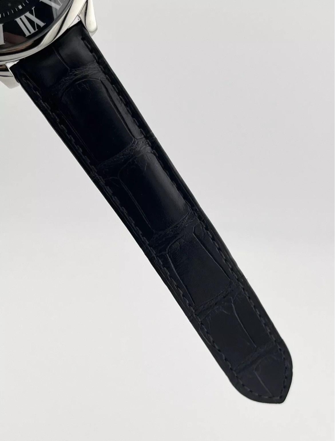 Cartier 3930 Drive De Cartier 2012 Stainless Steel 41mm Leather Men Watch MINT For Sale 6