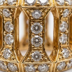 Cartier Statement-Ring mit 4-Karat-Diamant aus 18-karätigem Gelbgold