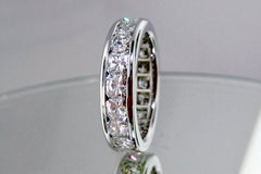 Cartier 4 Carat Diamond Platinum Eternity Band Ring