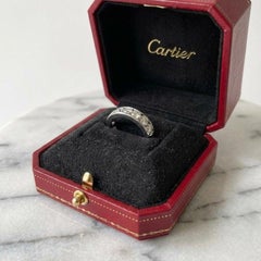 Cartier 4 Carat Round Diamond Platinum Band Ring