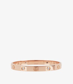 Cartier 4 Diamond 18ct Rose Gold Love Bangle