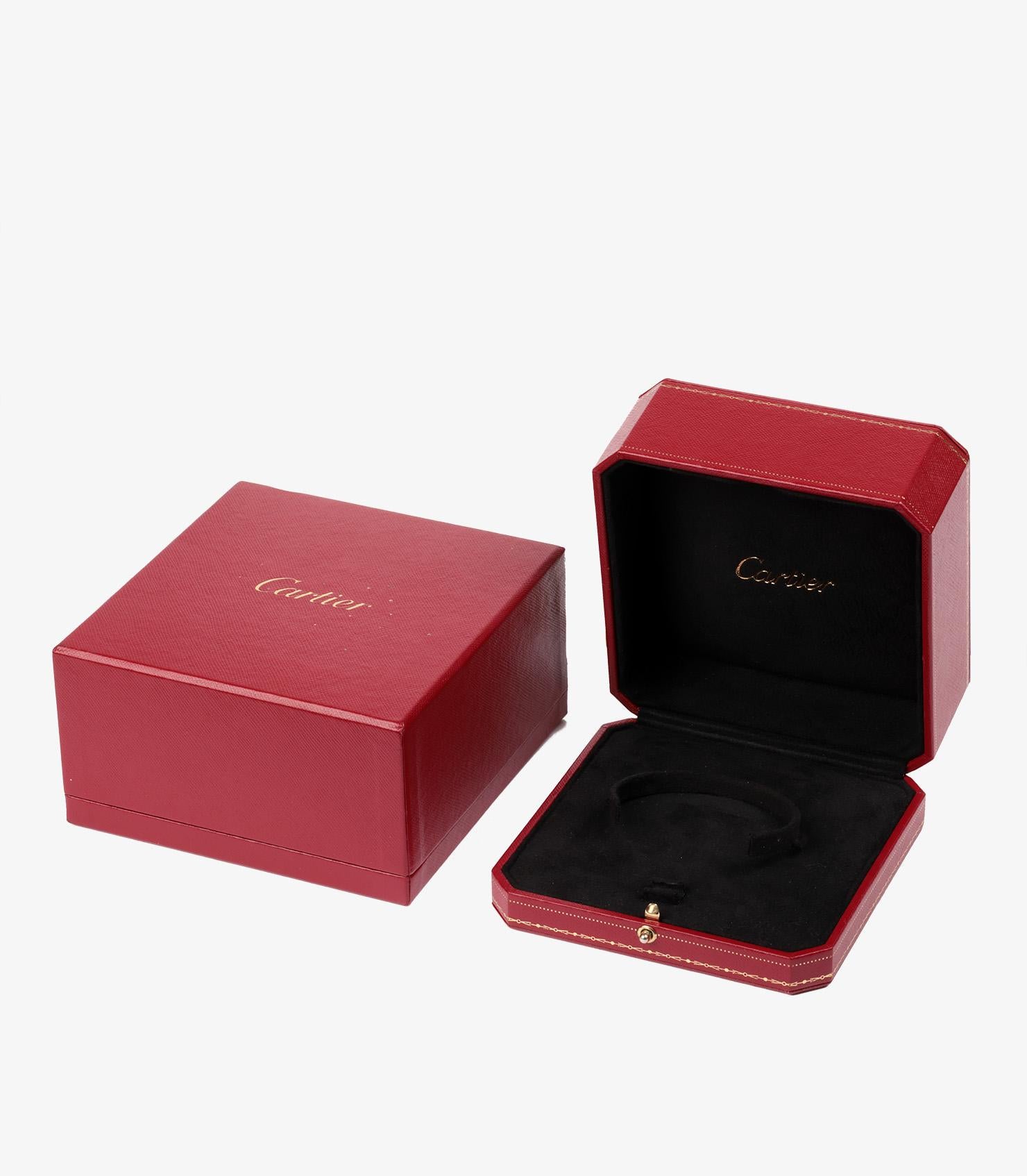 Cartier 4 Diamanten 18ct Weißgold Love Armreif für Damen oder Herren