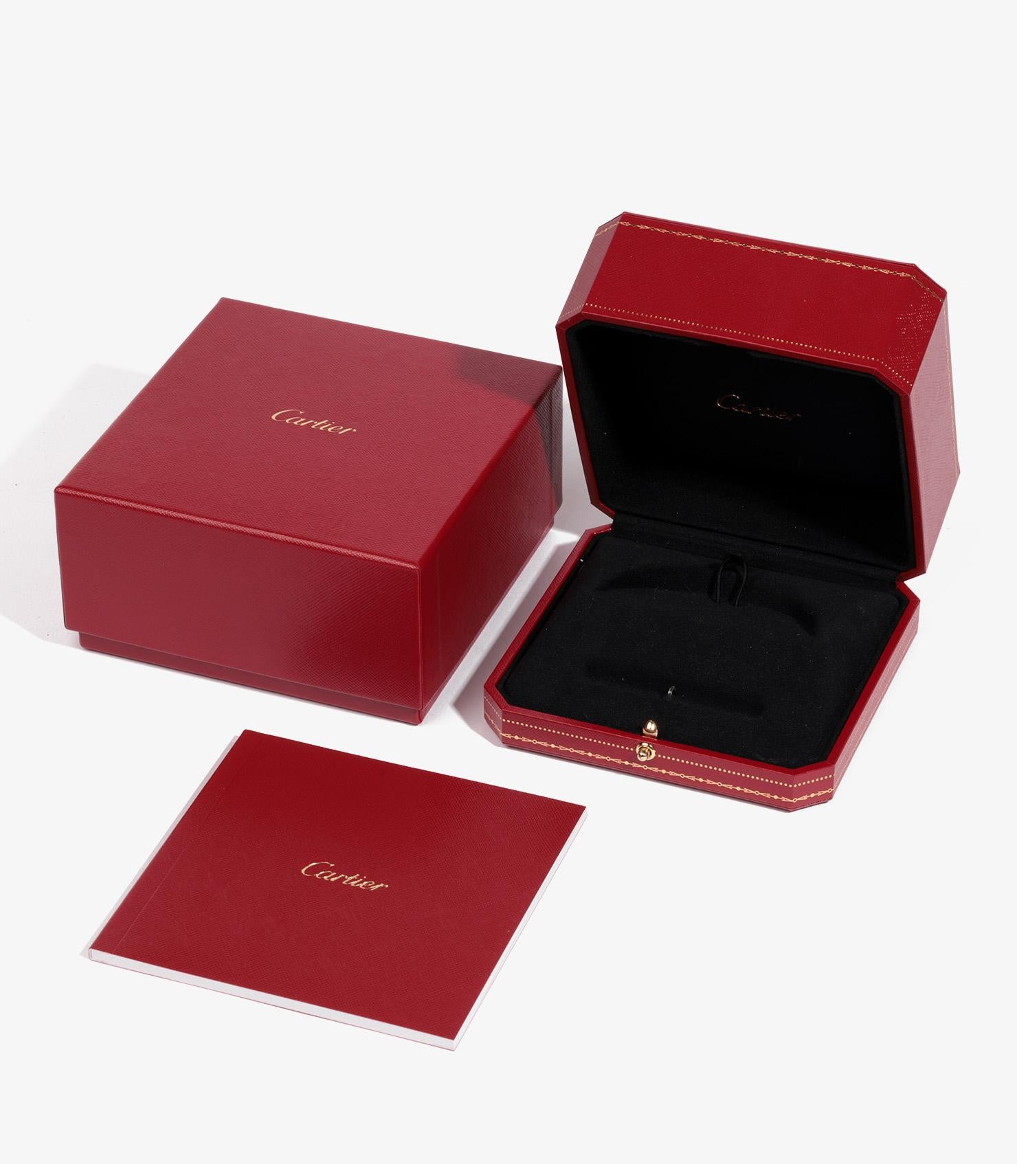Cartier 4 Diamanten 18ct Weißgold Love Armreif im Angebot 1