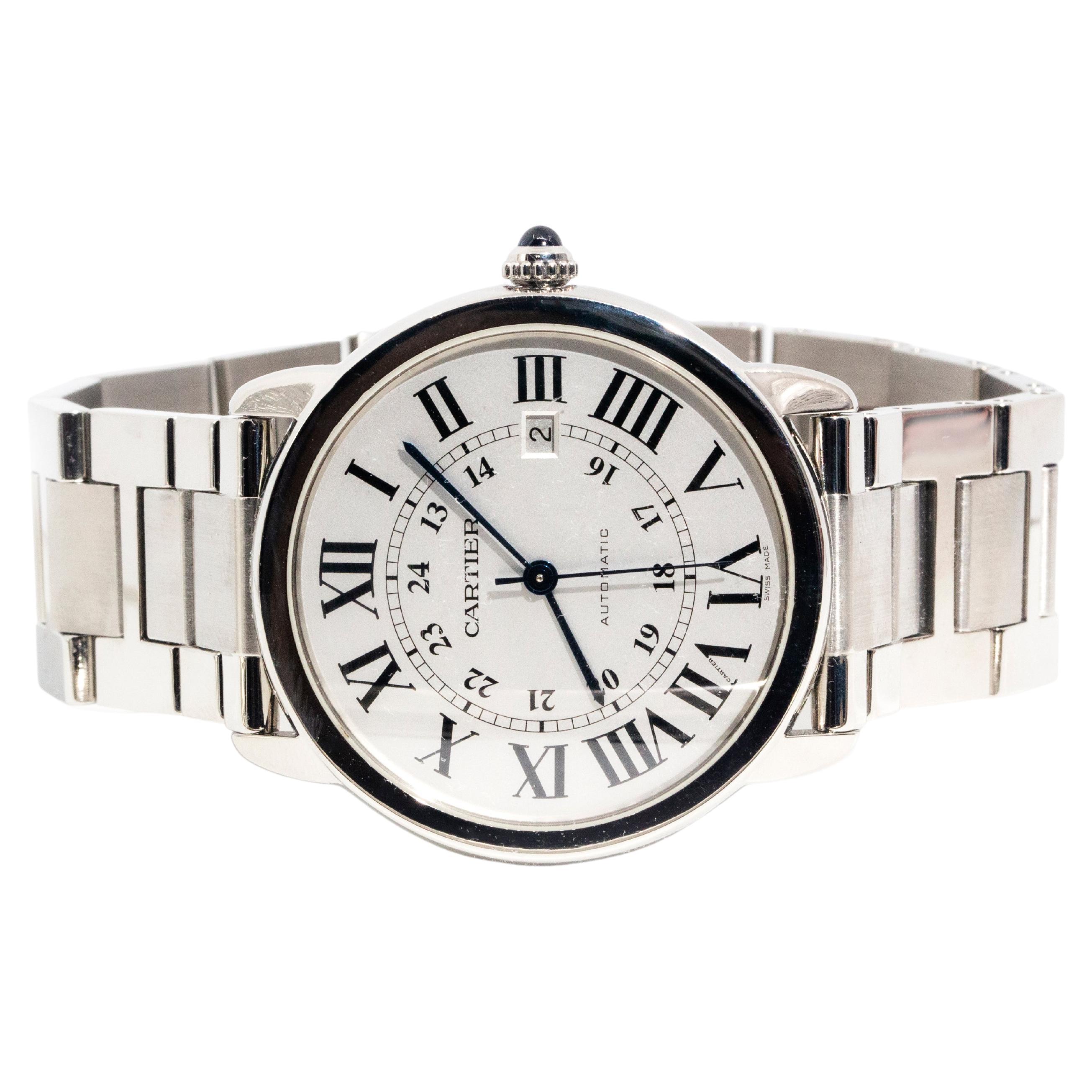 Cartier Ronde Solo Stainless Steel W6701011 Men's Wristwatch