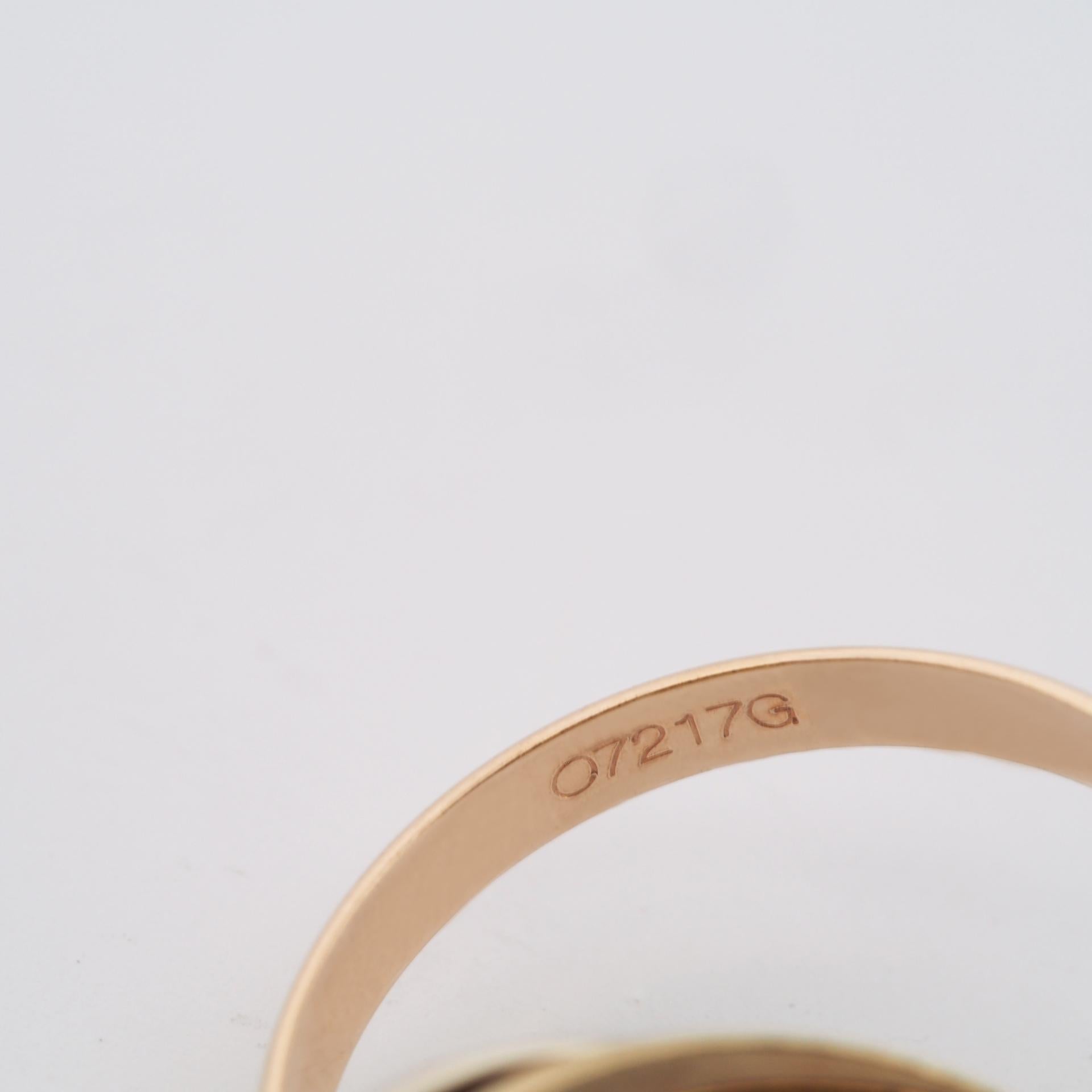 Cartier 5 Pulseras Anillo Trinidad Oro Tricolor 54 US 6.75 3