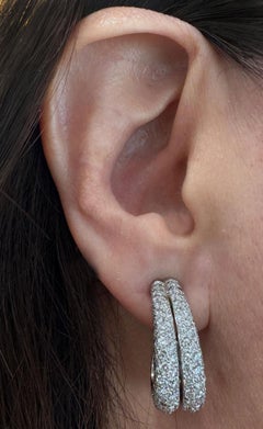 Cartier 5 Carat Diamond Hoops