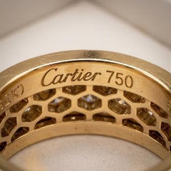 Cartier 5 Carat Diamond Nigeria Band Ring in 18k Yellow Gold