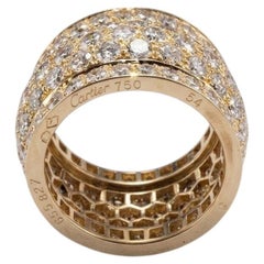 Cartier 5 Carat Diamond Nigeria Band Ring in 18k Yellow Gold
