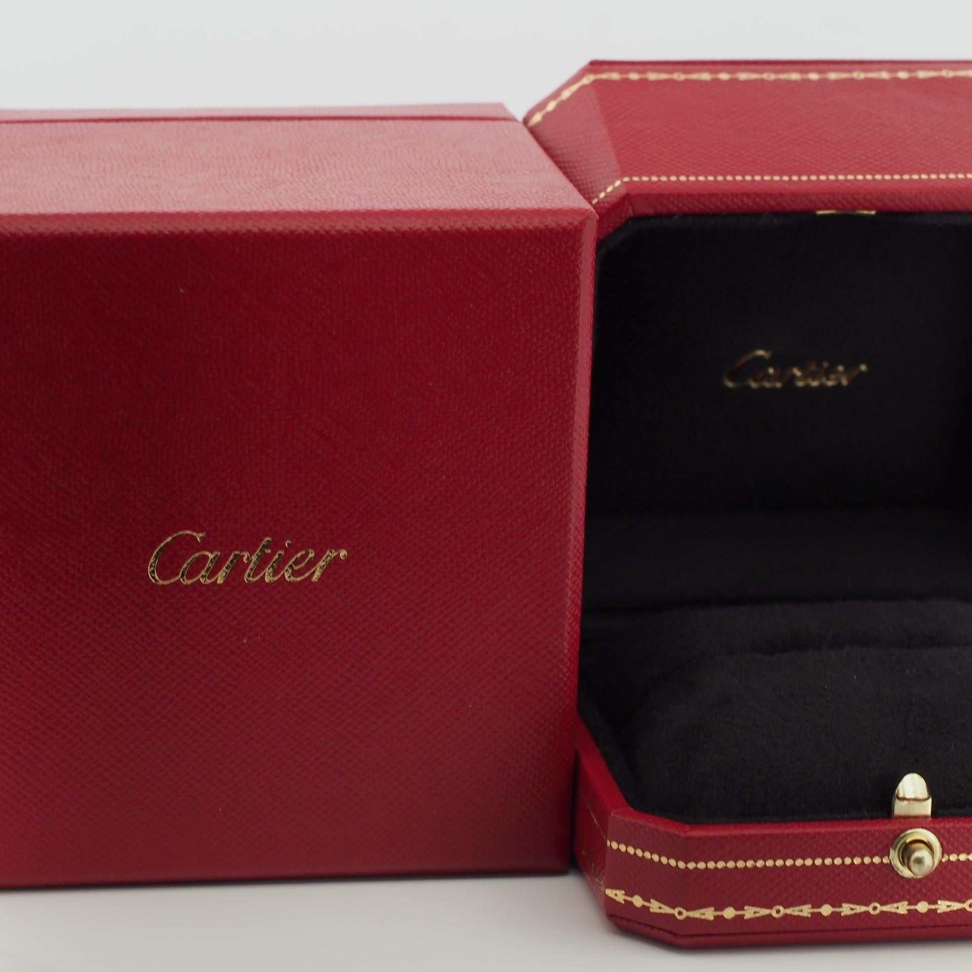 Women's Cartier 5 Diamonds Trinity Ring Tri Color Gold 51