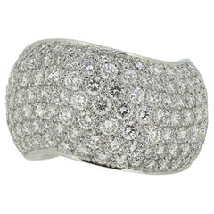 Cartier 5.00 Carat Diamond Wave Ring