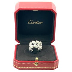 Cartier 5.20 Carat G VS1 Diamond 18 Karat White Gold Eternity Band Ring