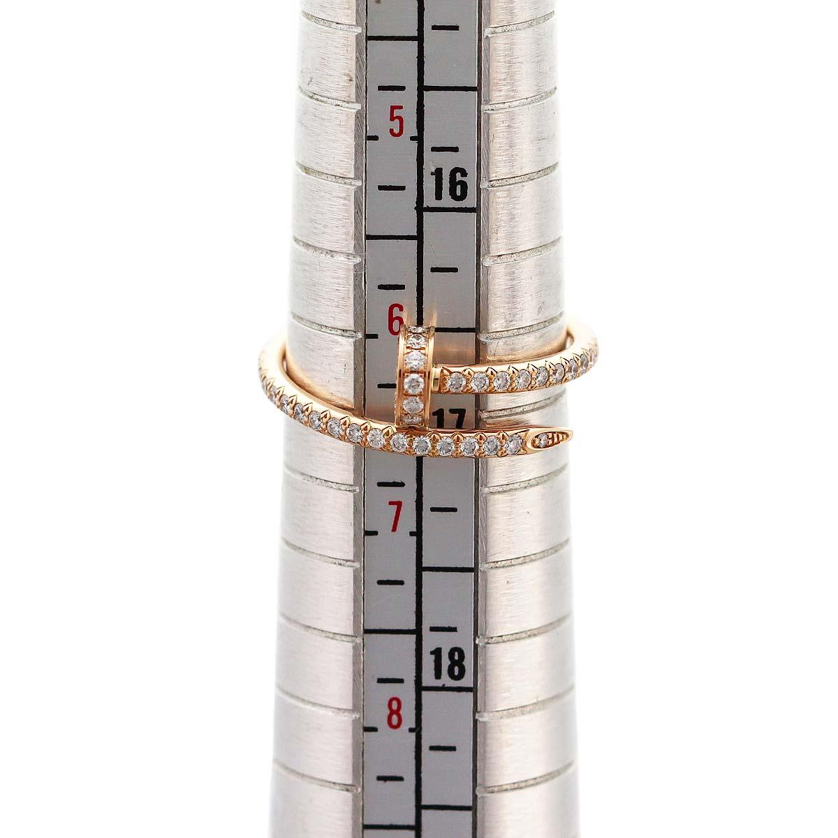 Cartier 53P Diamonds 0,40 carat K18 Bague Juste un Clou SM US 6 1/2 en vente 1