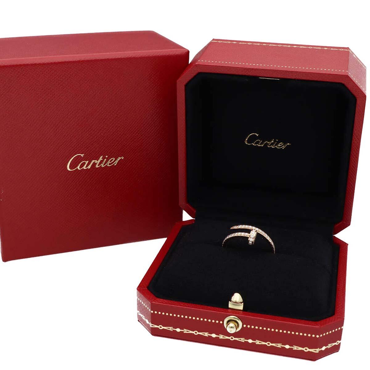 Cartier 53P Diamonds 0,40 carat K18 Bague Juste un Clou SM US 6 1/2 en vente 4
