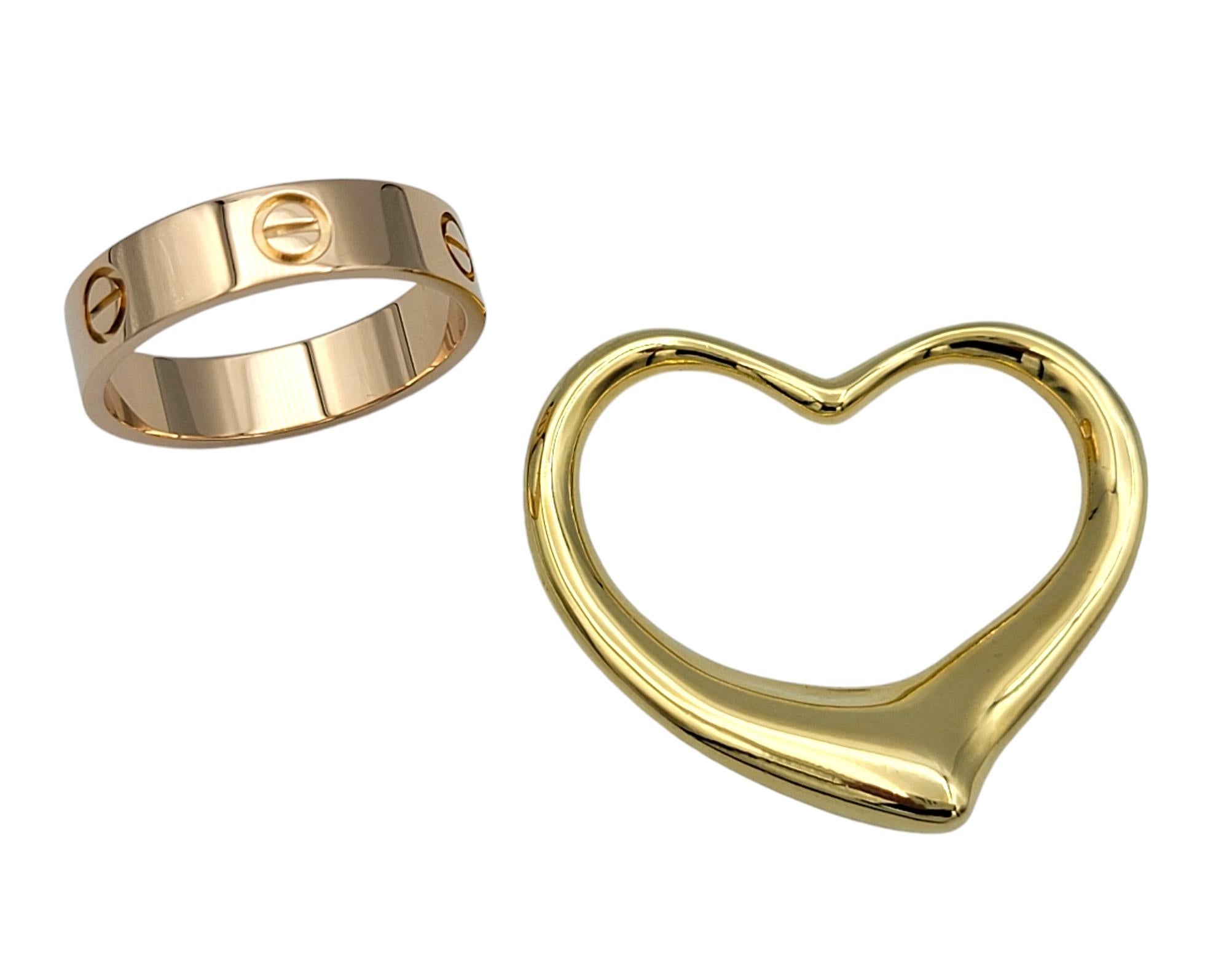 Contemporaneo Anello Cartier Love Band da 5,5 mm in oro rosa lucido 18 carati misura 62 in vendita
