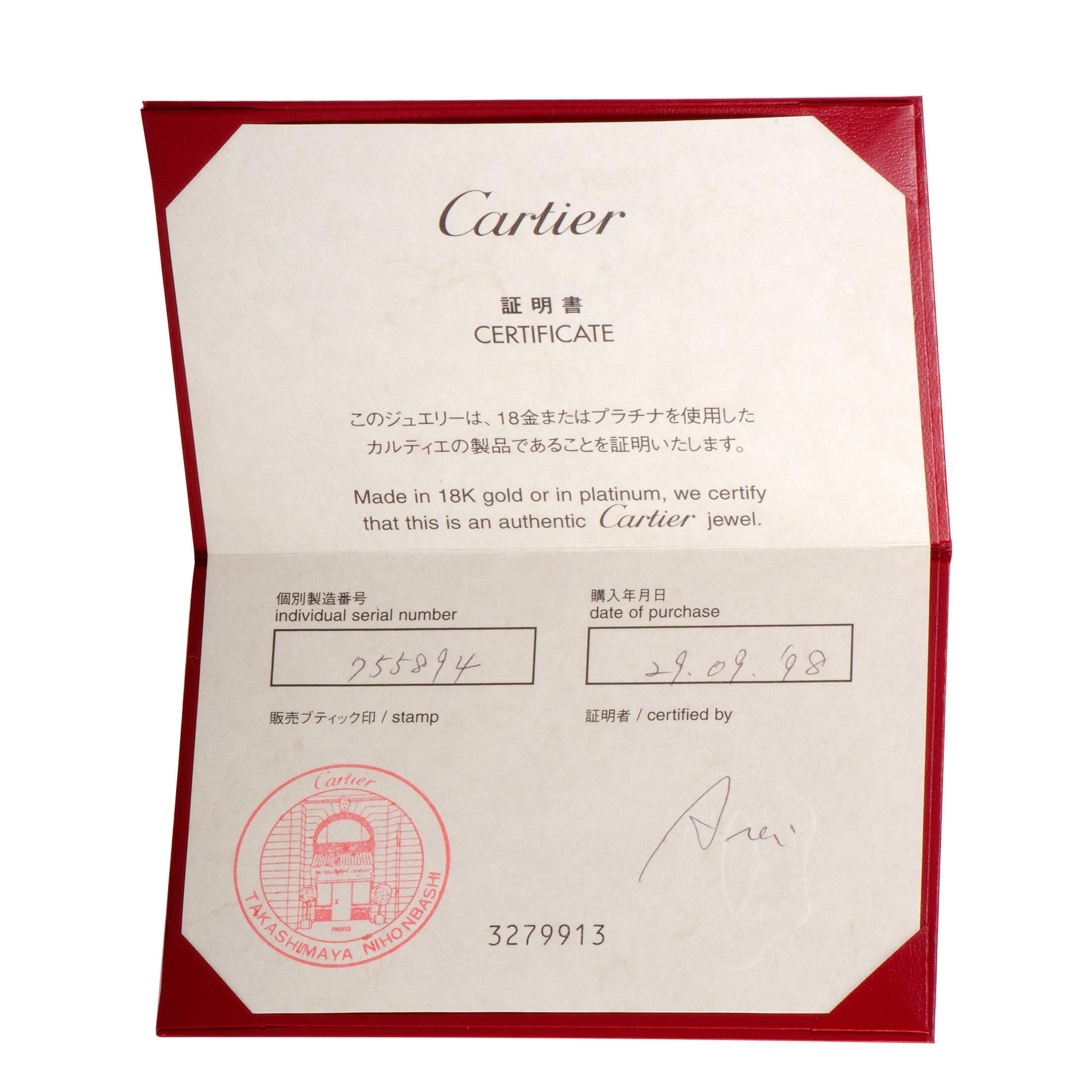 Cartier 5.50 Carat Full Diamond Pave Vintage 18 Karat Yellow Gold Drop Earrings 1