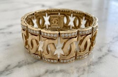 Cartier Bracciale a maglie larghe con diamanti da 5,60 carati in 18 carati