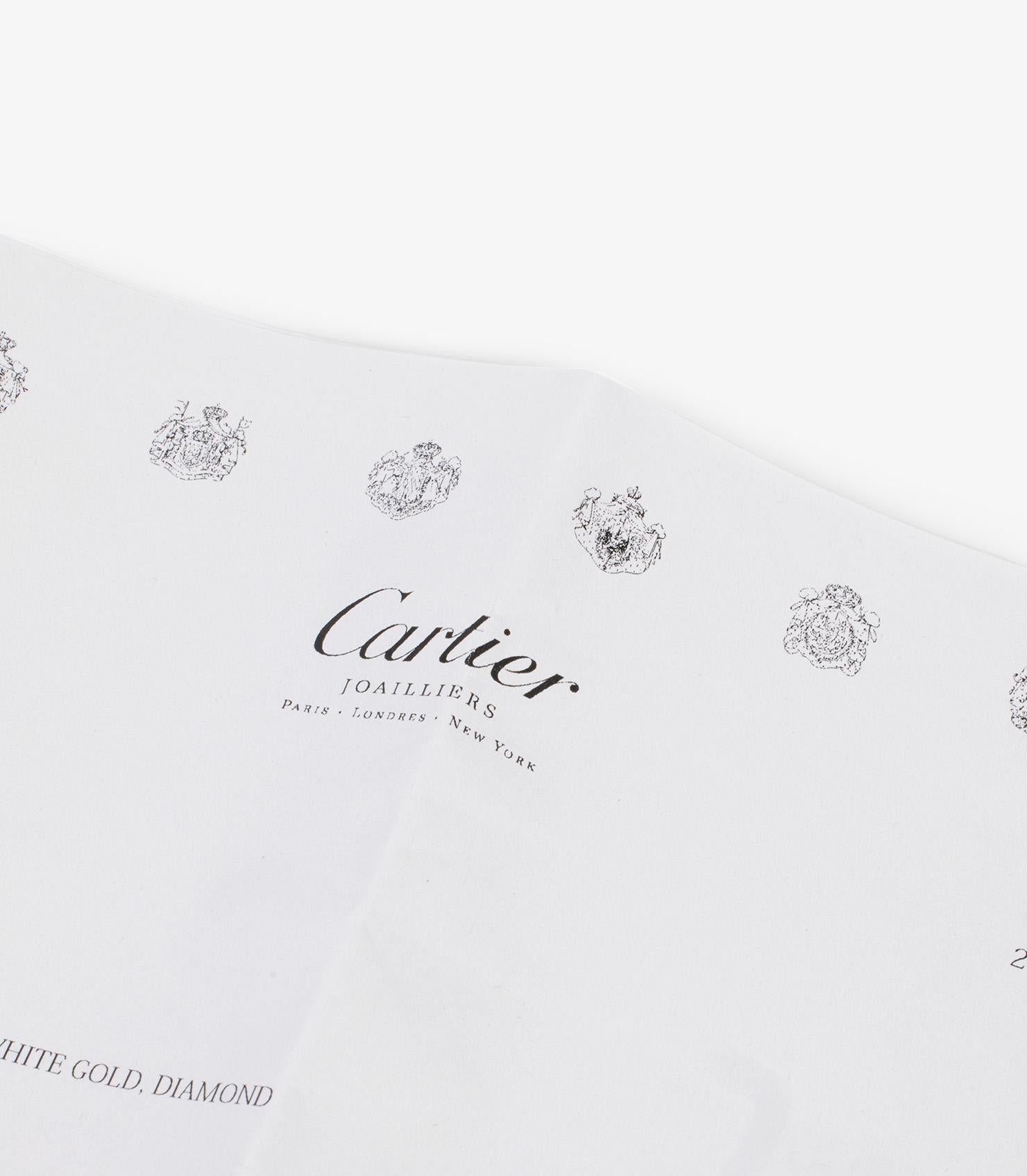 Cartier Love Armreif aus 18 Karat Weißgold mit 6 Diamanten für Damen oder Herren
