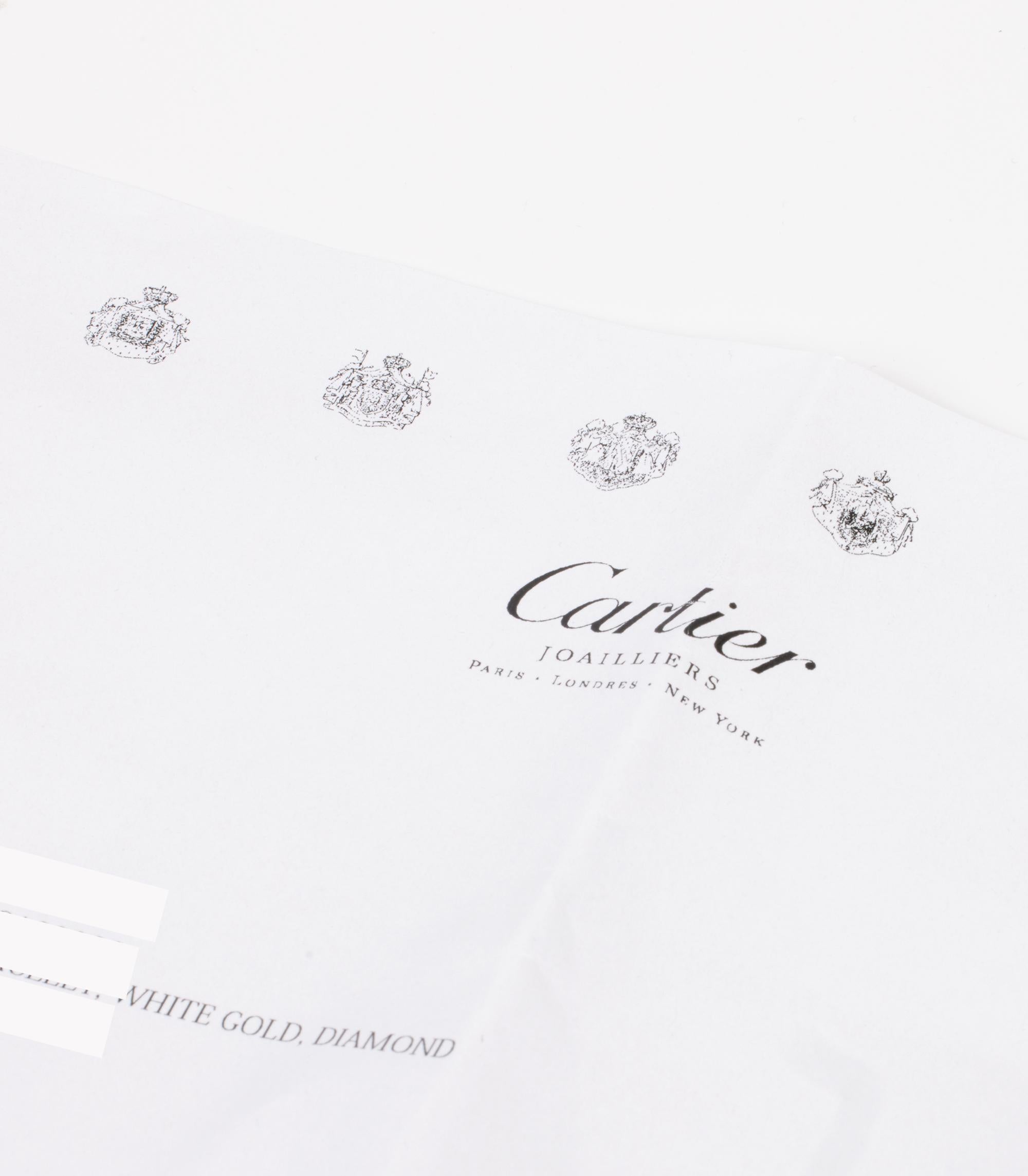 Cartier 6 Diamond 18ct White Gold Love Bangle 1