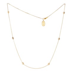 Cartier 6 Diamond Diamants Legers Necklace 18K Yellow Gold with Diamonds