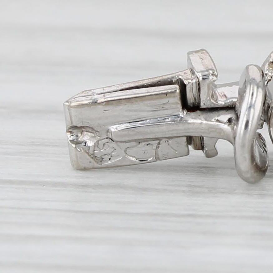 Cartier 6.25ctw VVS Diamond Tulip Tennis Bracelet & Box 950 Platinum 6.75